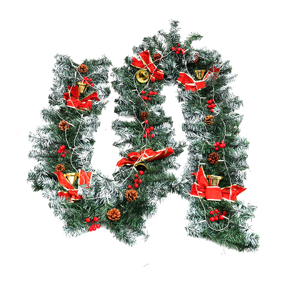 Lifeideas Spruced Artificial Lighted Christmas Garland Holiday Decoration - Image 6