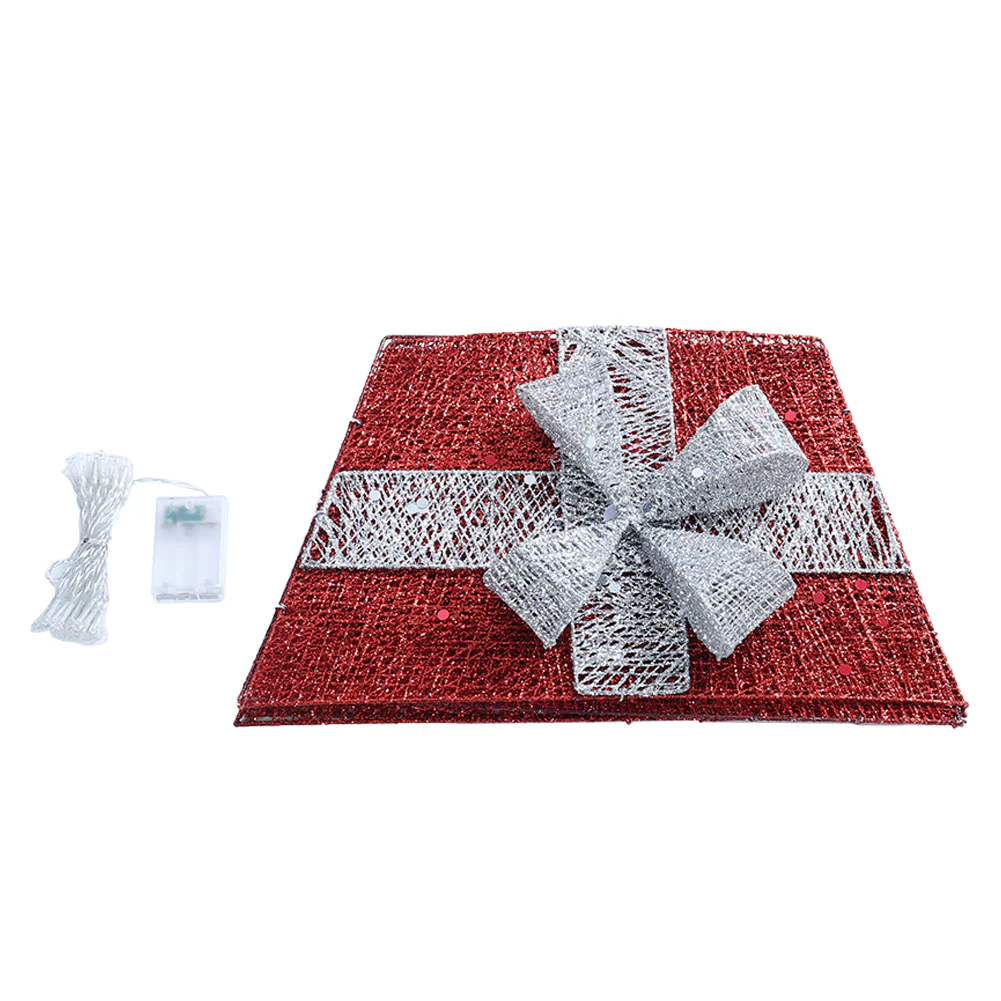 Lifeideas Square Christmas Tree Collar With Bow Tie Decoration - Image 7