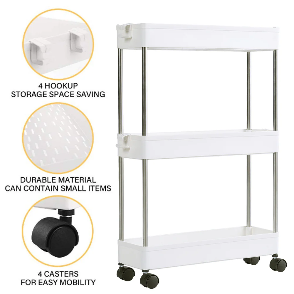 Lifeideas Standing 3-Tier Corner Storage Rack Shelf - Image 6