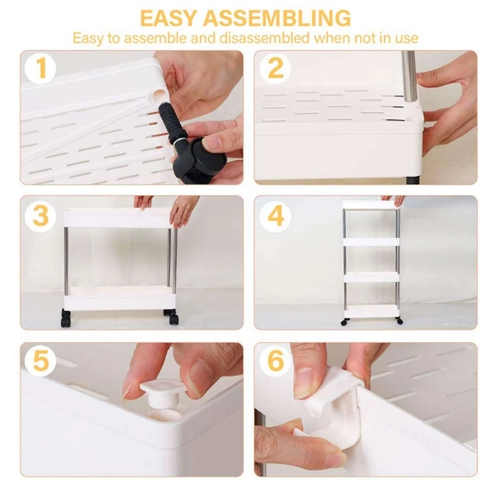 Lifeideas Standing 4-Tier Corner Storage Rack - Image 3