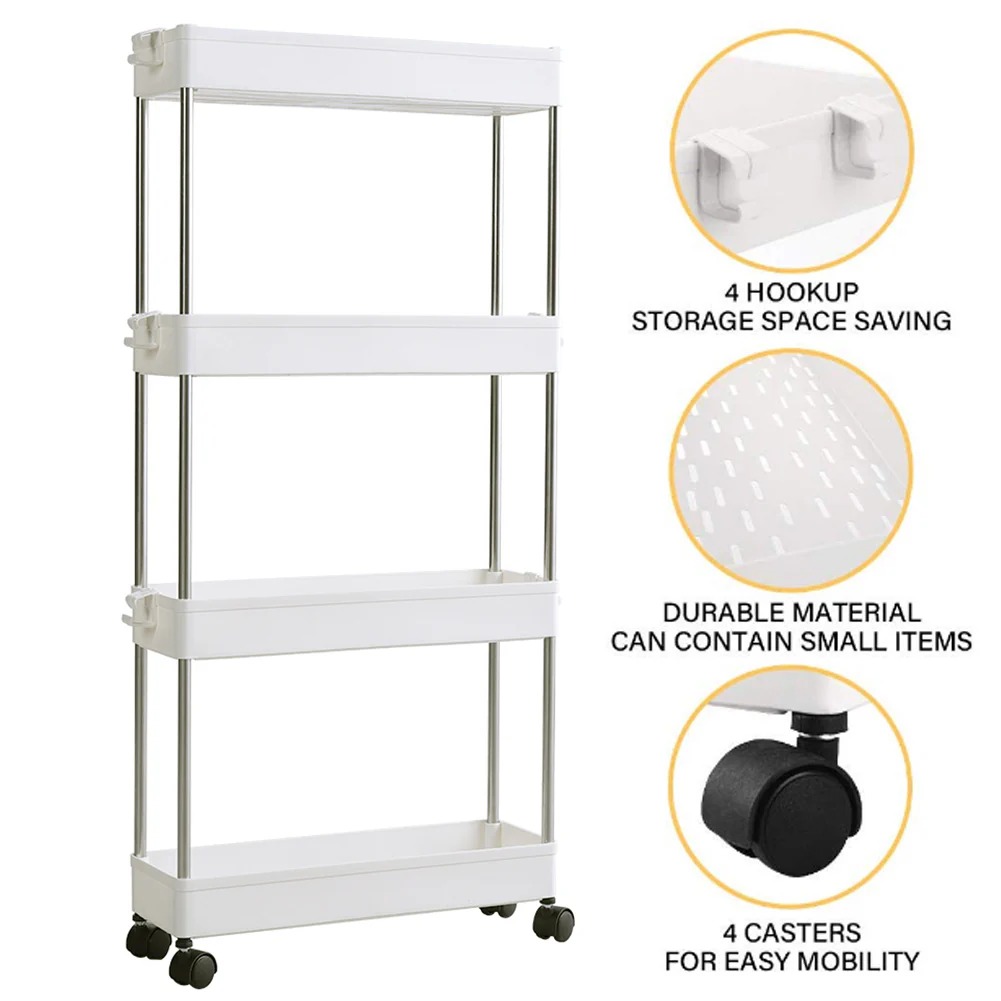 Lifeideas Standing 4-Tier Corner Storage Rack - Image 4