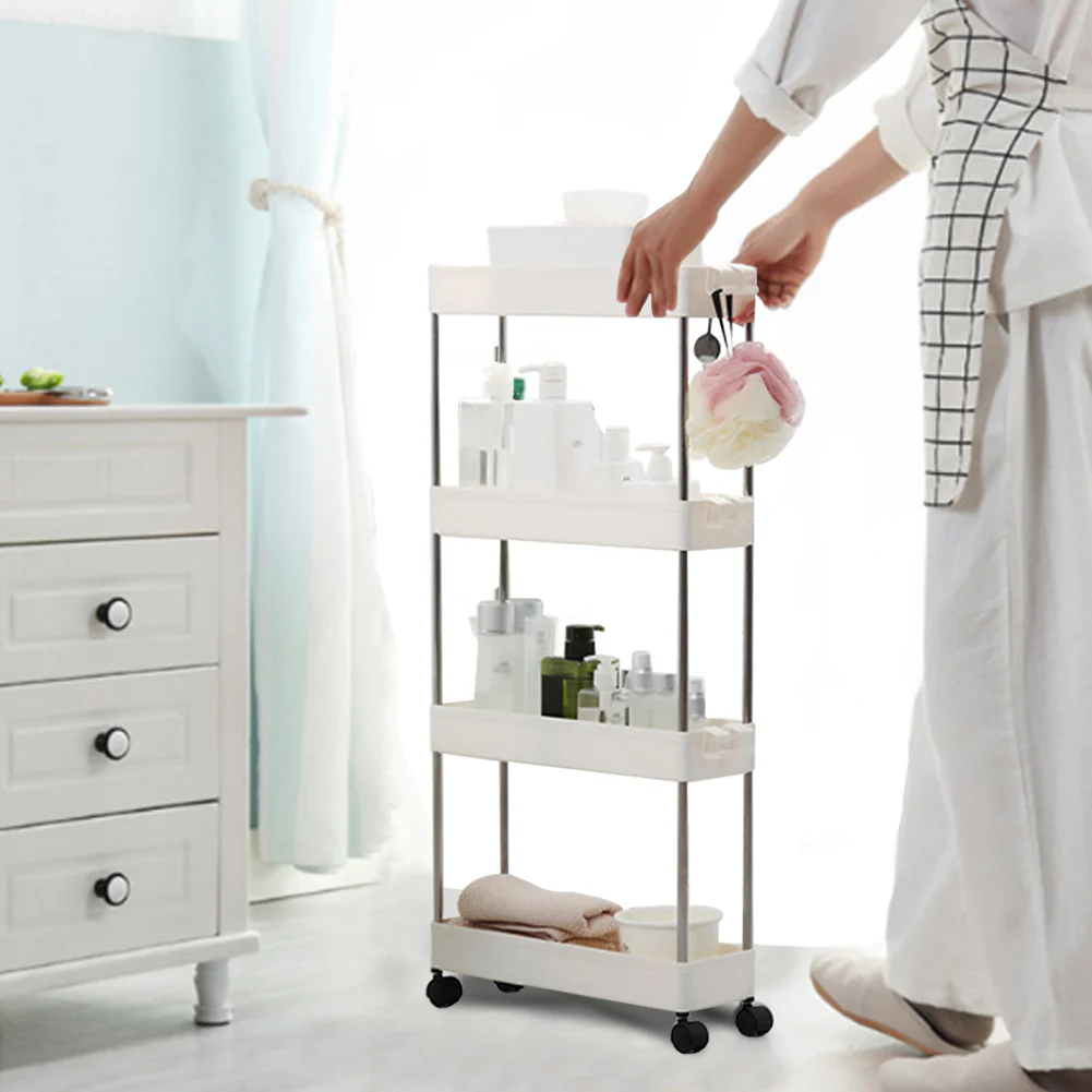 Lifeideas Standing 4-Tier Corner Storage Rack - Image 8