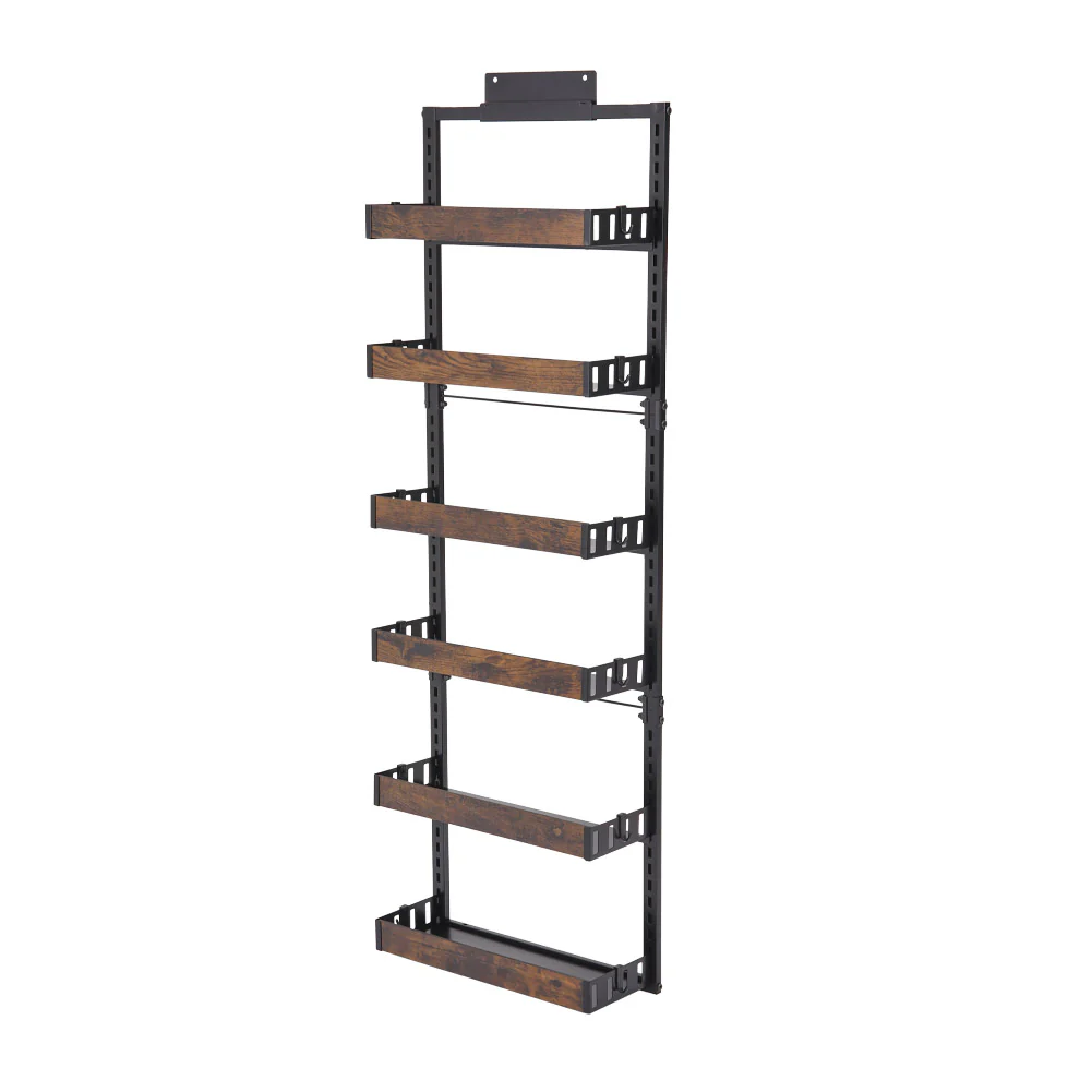 Lifeideas Steel and Wood Over-the-Door Kitchen Pantry Organizer - Image 4