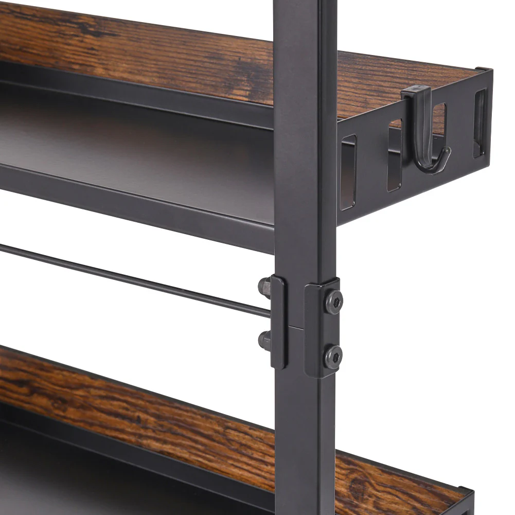 Lifeideas Steel and Wood Over-the-Door Kitchen Pantry Organizer - Image 6