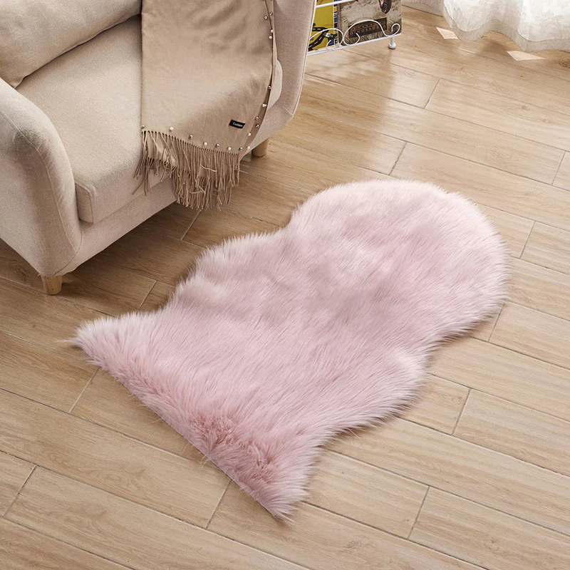 Lifeideas Super Soft Shaggy Area Rug Irregular Shape - Image 3