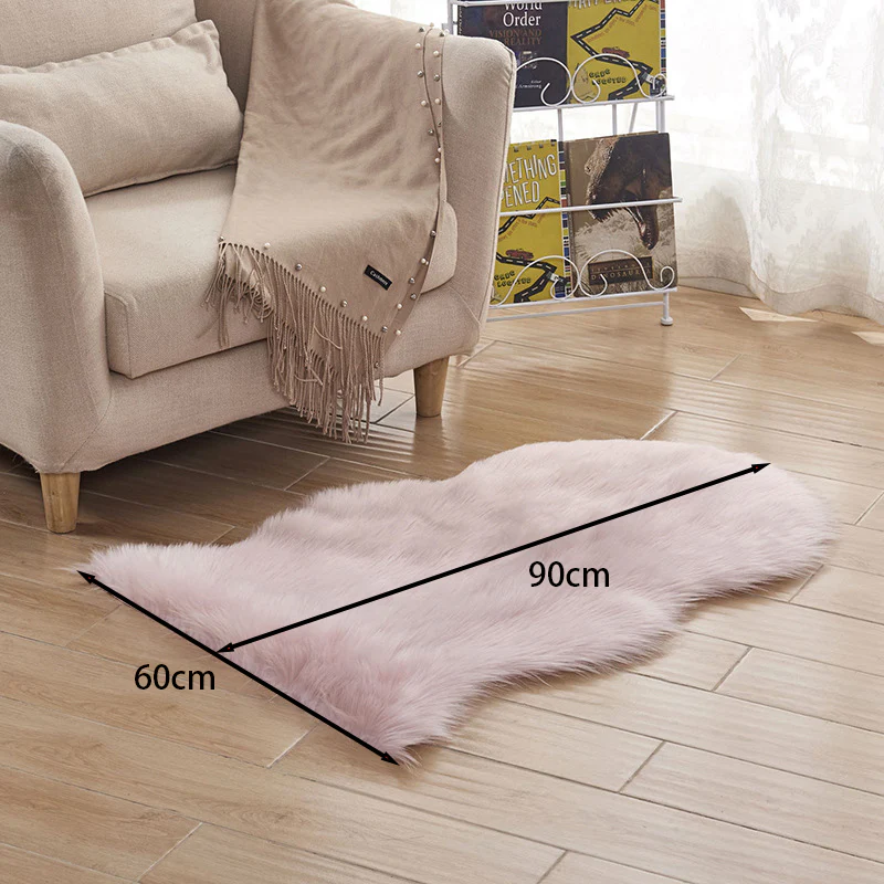 Lifeideas Super Soft Shaggy Area Rug Irregular Shape - Image 4