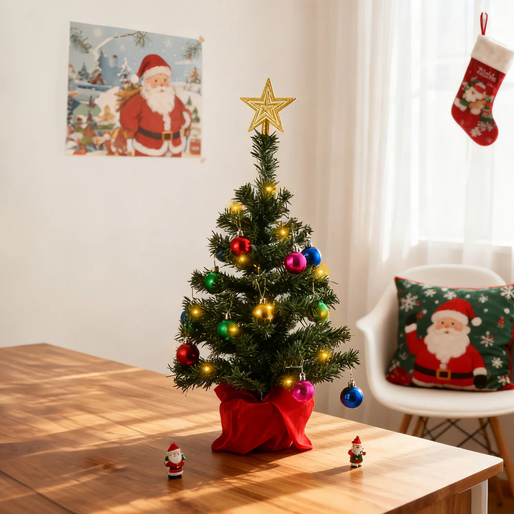 Lifeideas Tabletop Christmas Tree Decoration with LED String Light - Image 2