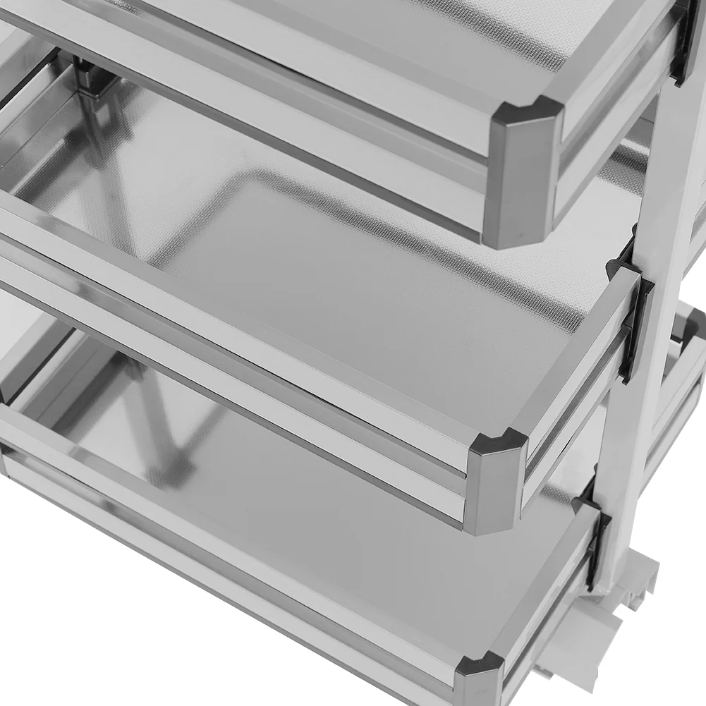 Lifeideas Tall and Narrow 6-Tier Metal Kitchen Pull-out Kitchen Cabinet Basket Shelf - Image 6