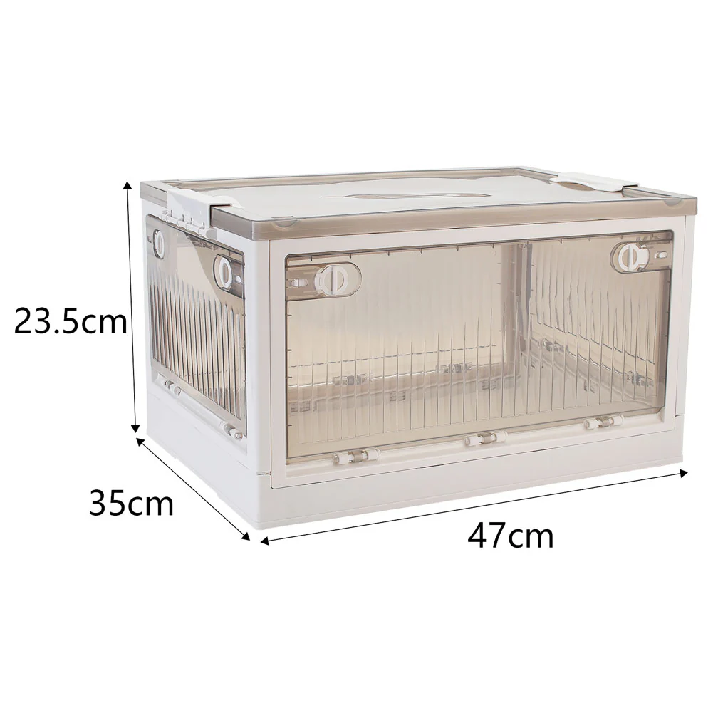 Lifeideas Transparent Folding Storage Box With Wheels - Image 17