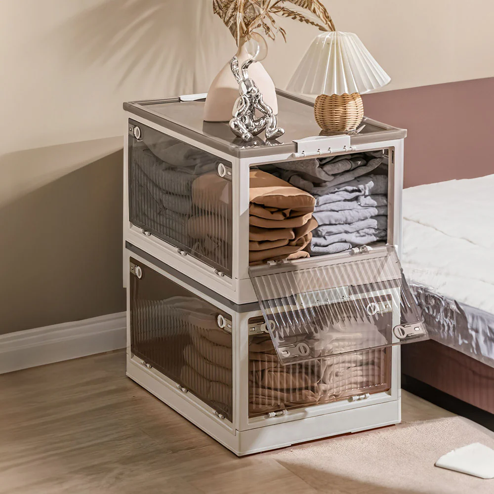 Lifeideas Transparent Folding Storage Box With Wheels - Image 18