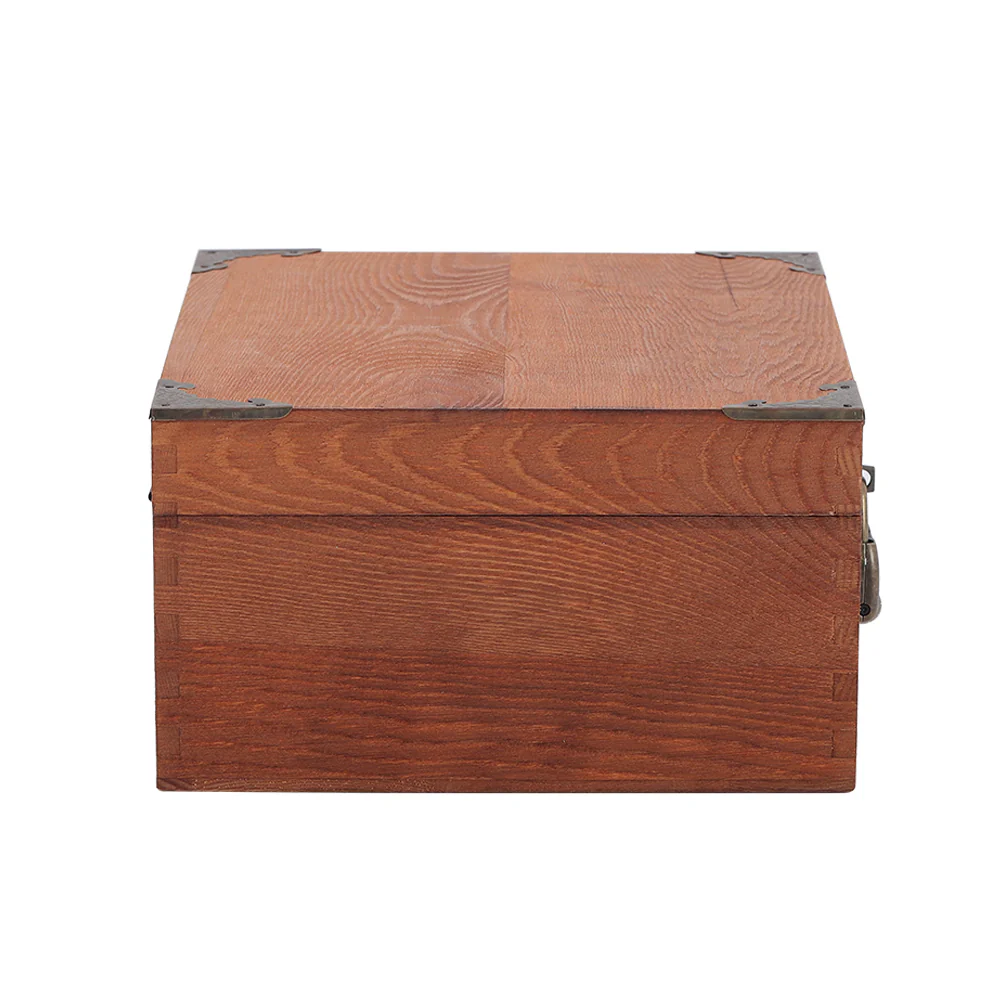 Lifeideas Vintage Wooden Storage Box - Image 5