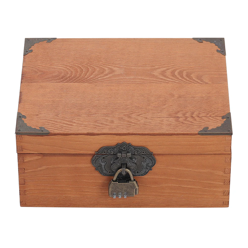 Lifeideas Vintage Wooden Storage Box - Image 6