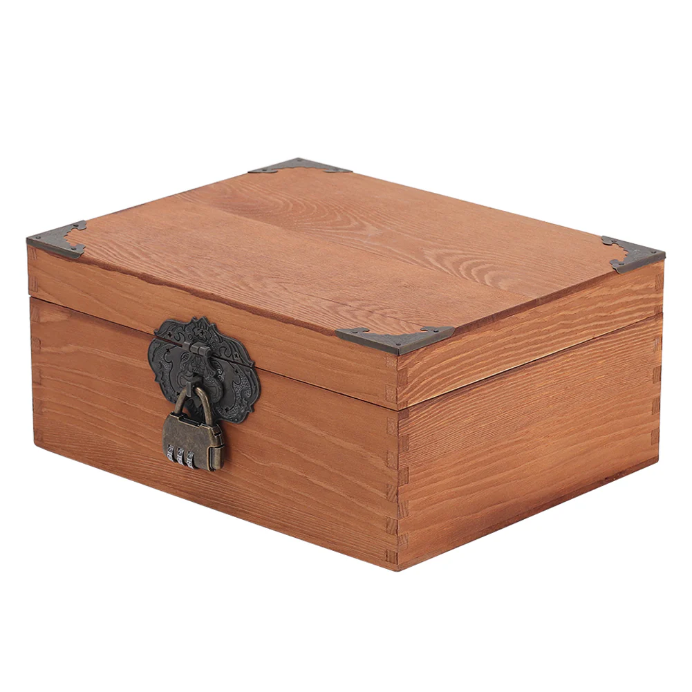 Lifeideas Vintage Wooden Storage Box - Image 7