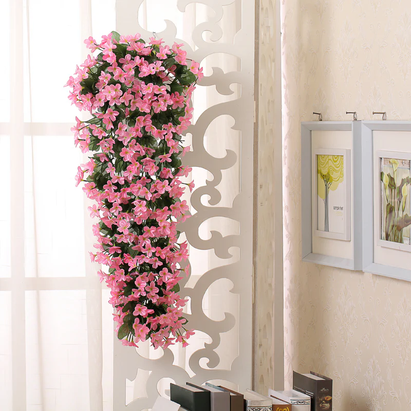 Lifeideas Wall Hanging Faux Violet Garland
