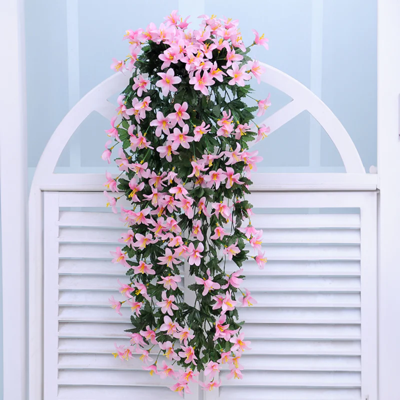 Lifeideas Wall Hanging Faux Violet Garland - Image 2