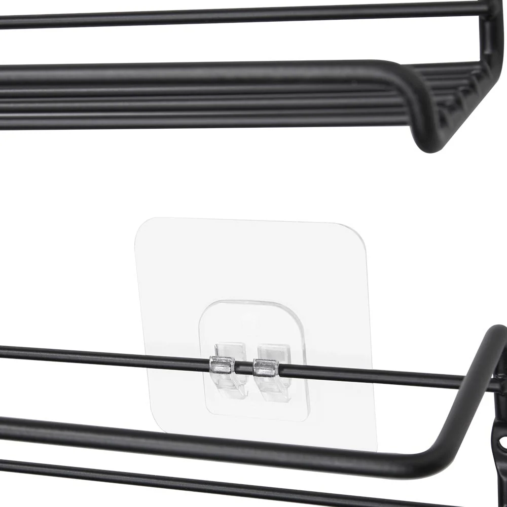 Lifeideas Wall Mount Metal Wire Spice Rack Set of 4 - Image 4