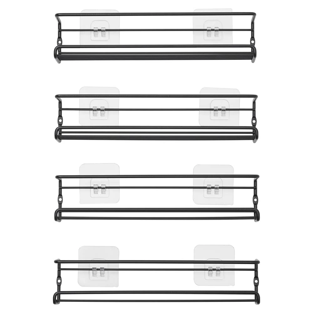 Lifeideas Wall Mount Metal Wire Spice Rack Set of 4 - Image 6