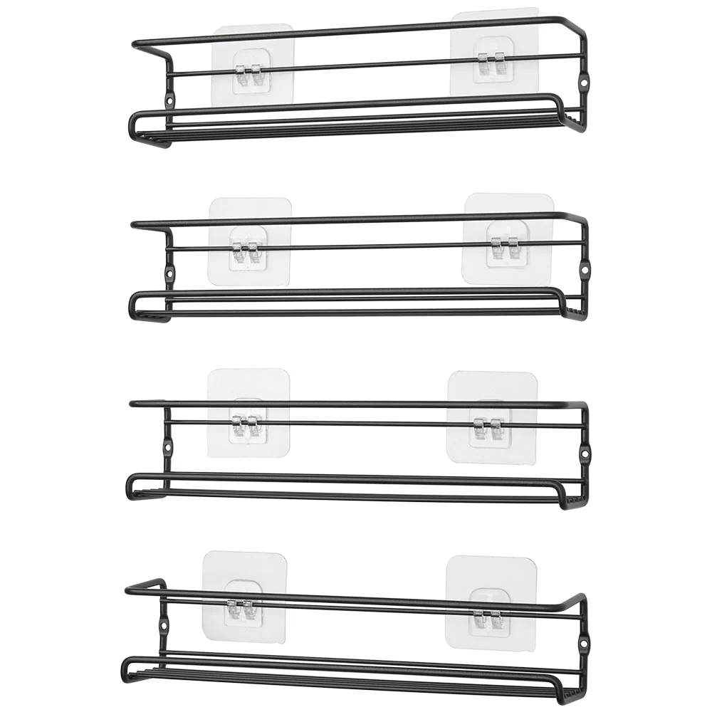Lifeideas Wall Mount Metal Wire Spice Rack Set of 4 - Image 7