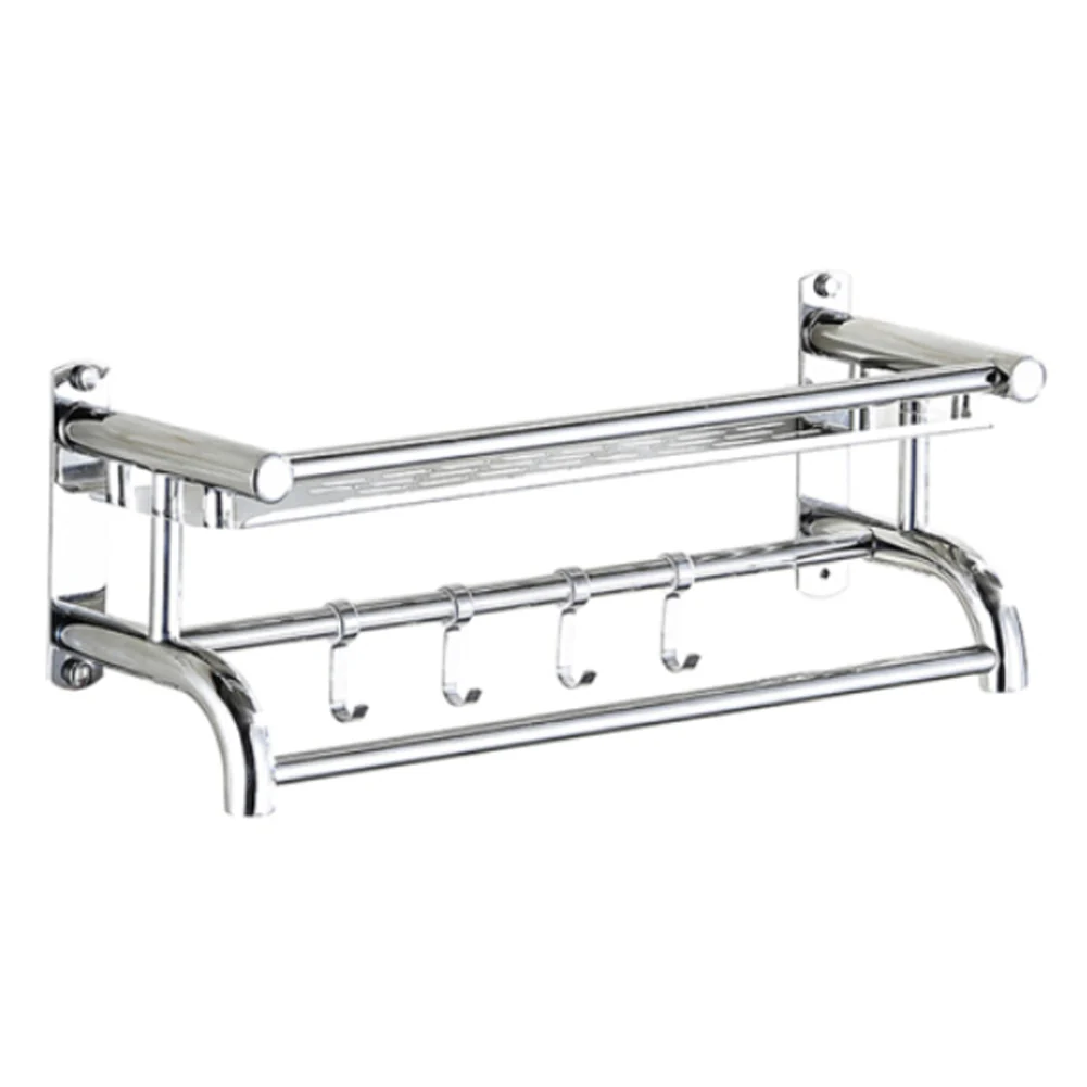 Lifeideas Wall Mounted Stainless Steel Bathroom Storage Shelf - Image 3