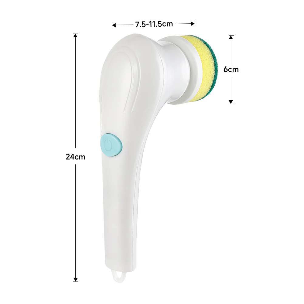 Lifeideas Waterproof 5-in-1 Electric Handheld Cleaning Brush - Image 7