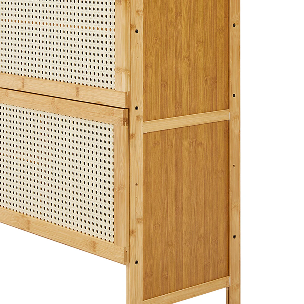 Lifeideas Wooden Entryway Storage Shoe Cabinet - Image 9