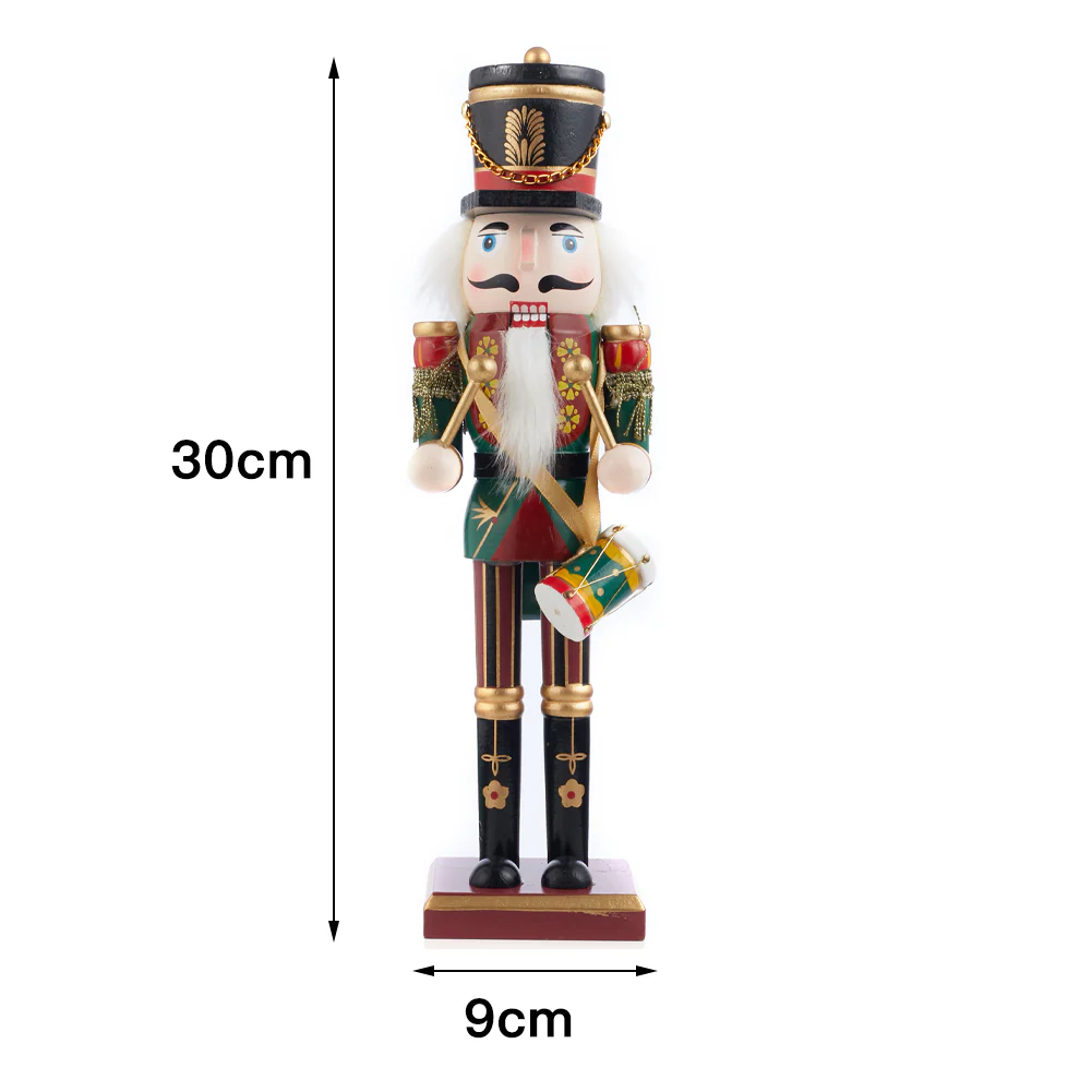 Lifeideas Wooden Nutcracker Soldier Figurine Christmas Ornament - Image 6