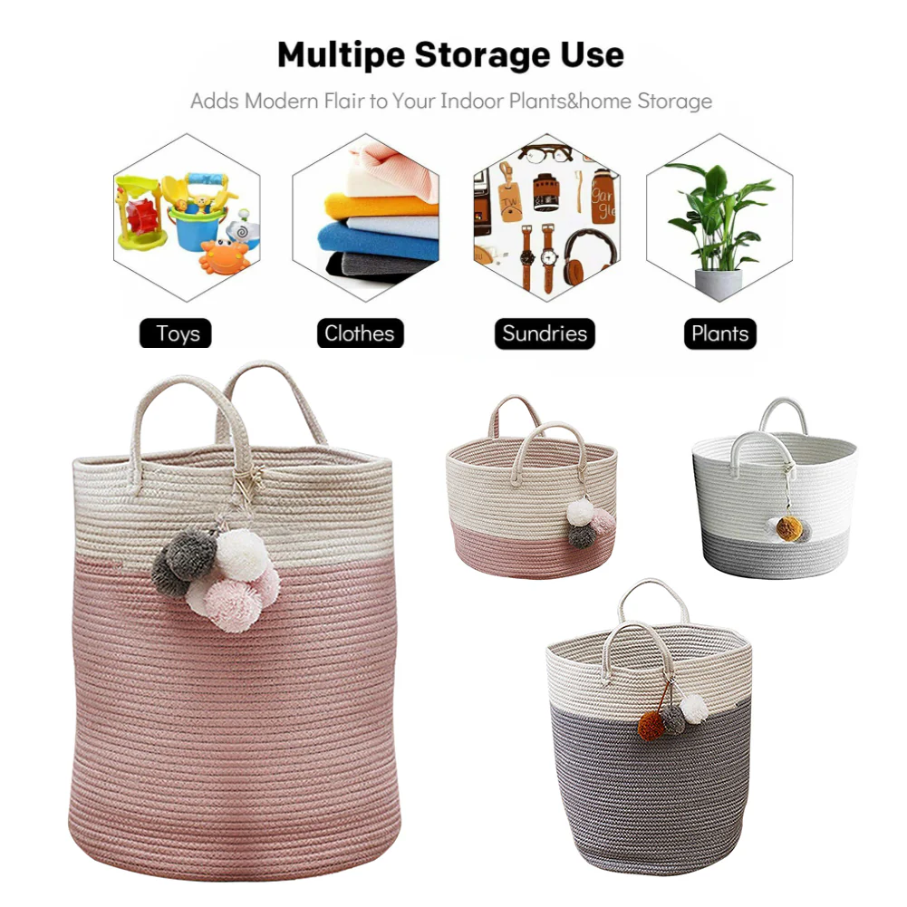 Lifeideas Woven Storage Basket - Image 3