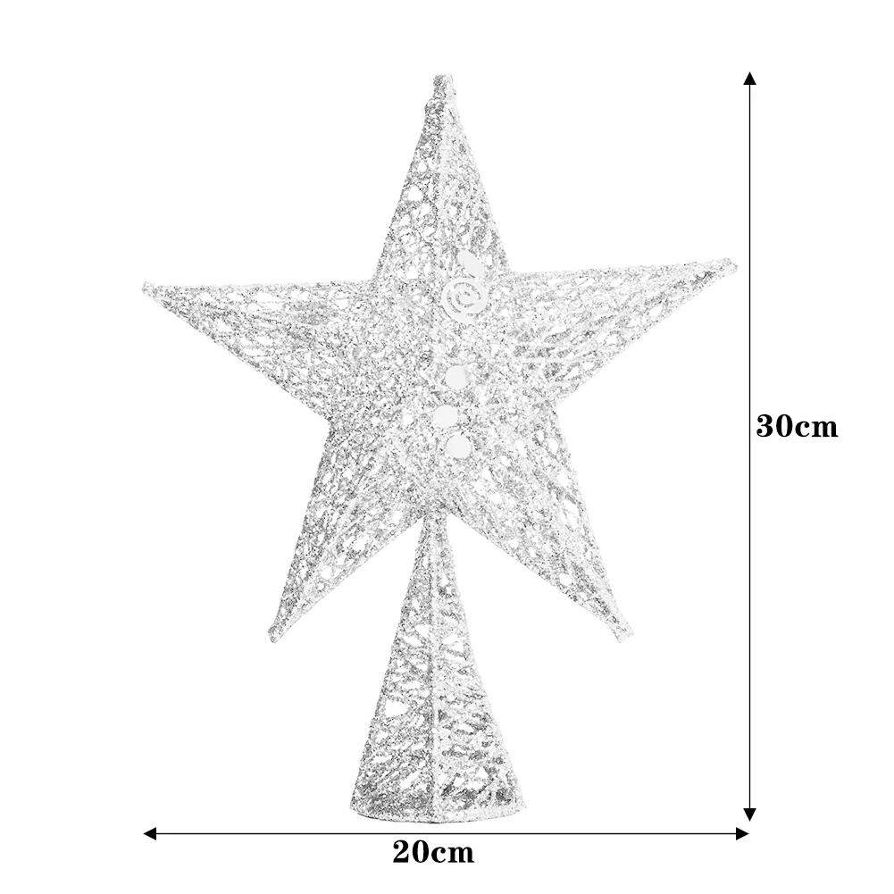 Lifeideas Wrought Iron Star Christmas Tree Topper - Image 6