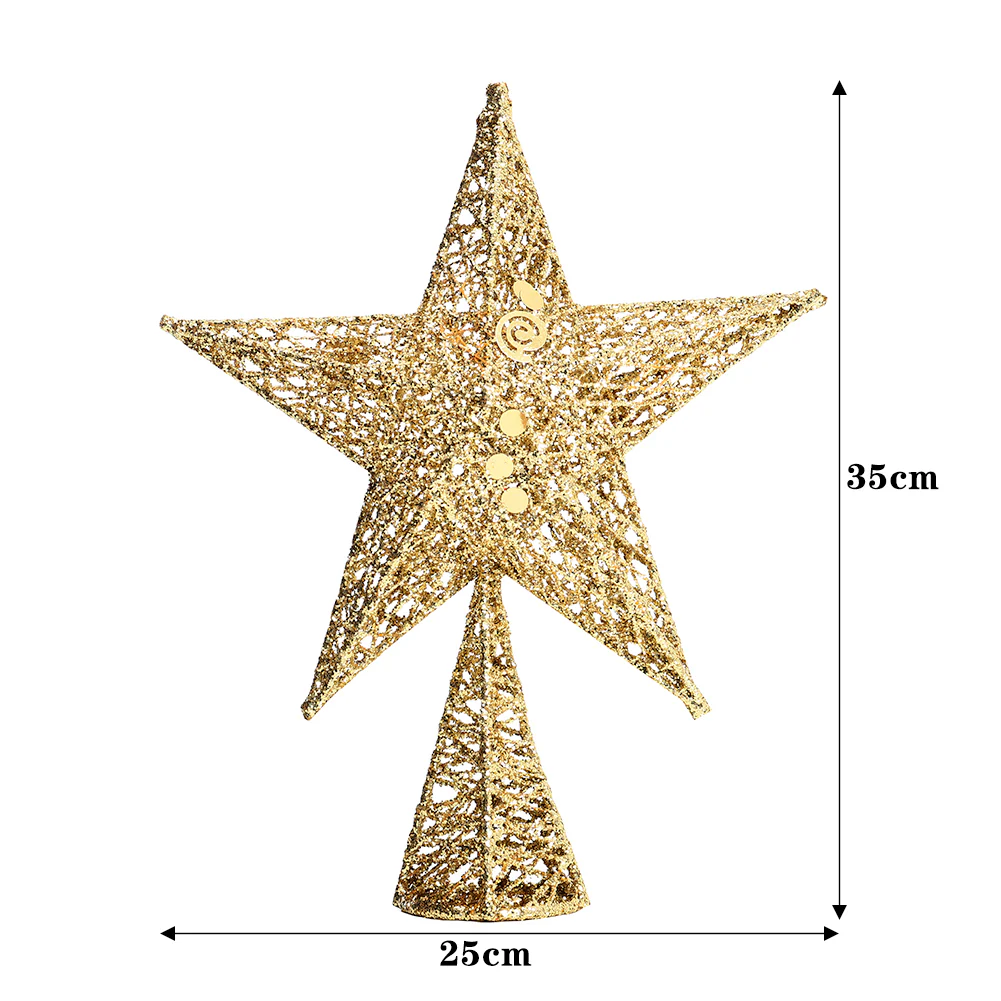 Lifeideas Wrought Iron Star Christmas Tree Topper - Image 7
