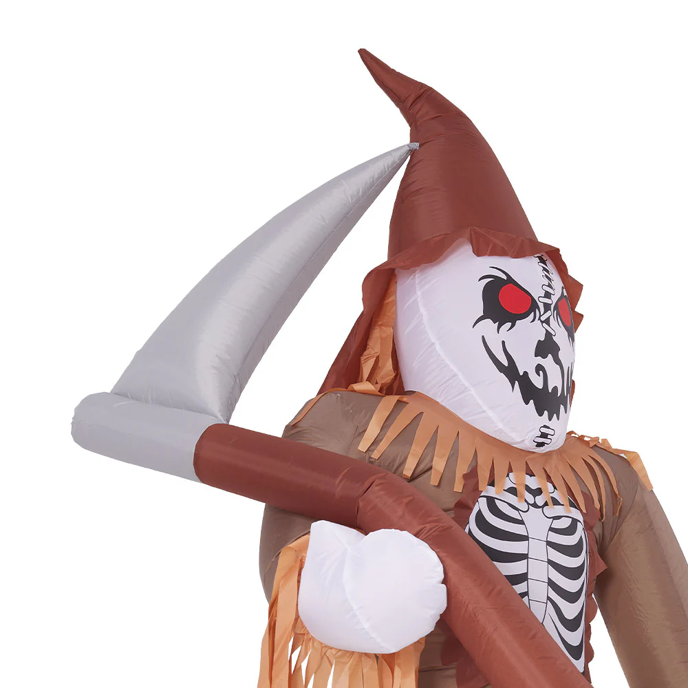 Lighted Scarecrow Grim Reaper Inflatable - Image 4
