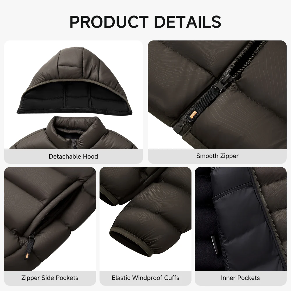 Lightweight Hooded Padded Jacket - Image 6