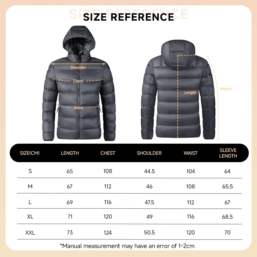 Lightweight Hooded Padded Jacket - Grey - Image 7