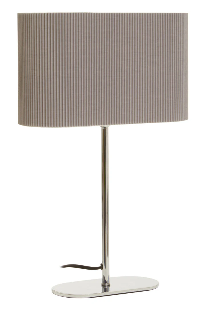 Lilian Shiny Silver Table Lamp - Image 2