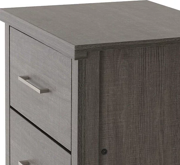 LISBON 5 DRAWER NARROW CHEST - BLACK WOOD GRAIN - BLACK WOOD GRAIN - Image 6