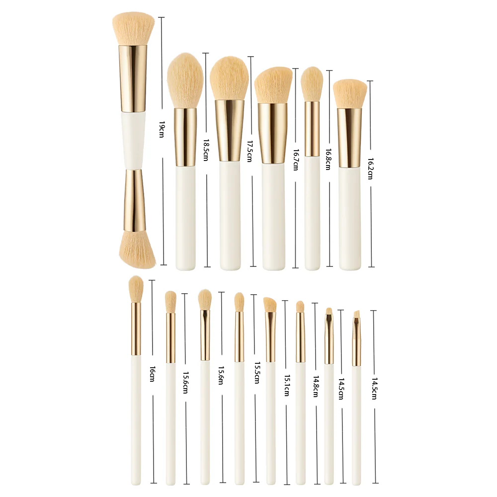 Livingandhome 14 Pcs Makeup Brushes - Image 3