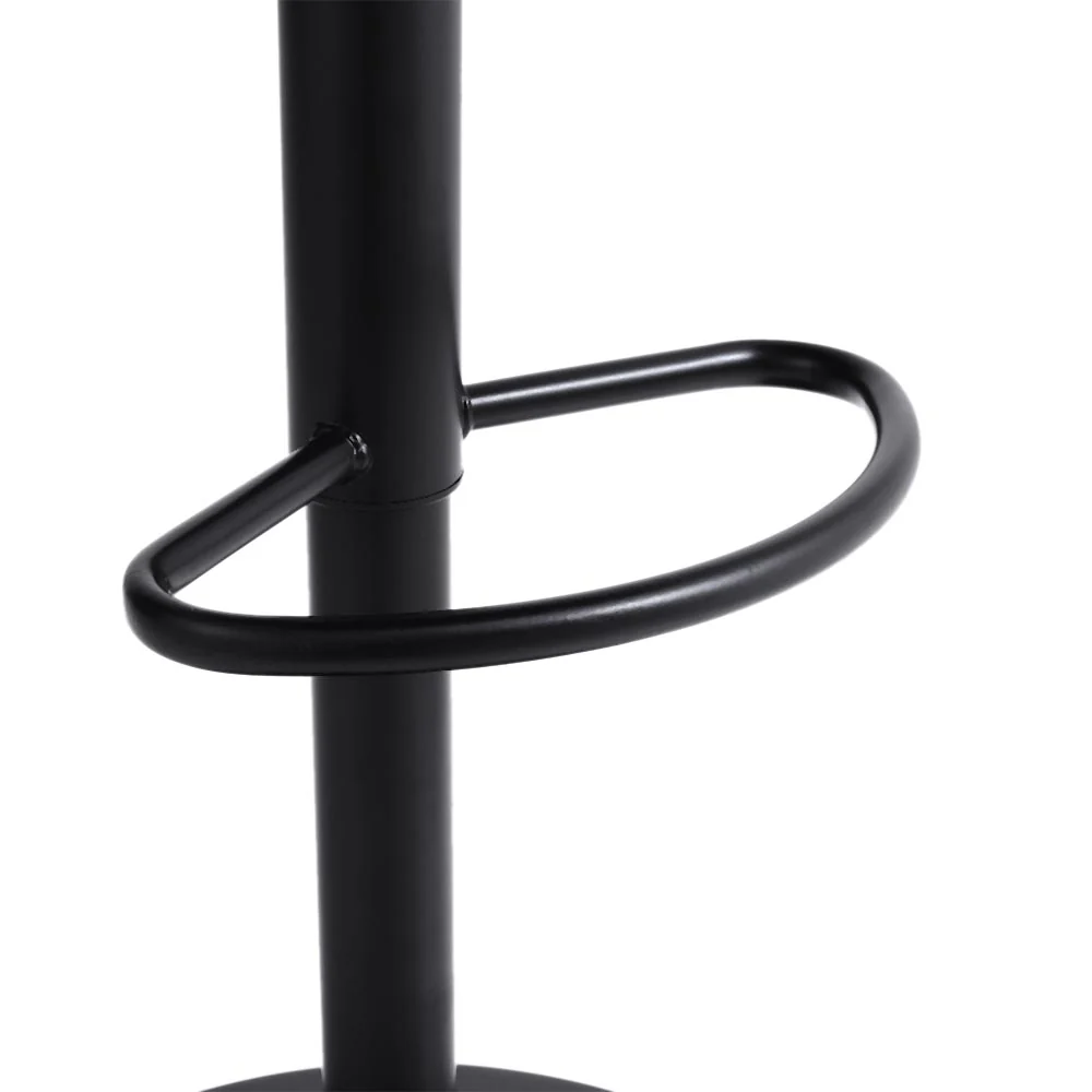 Livingandhome 2 Pcs Faux Leather Height Adjustable Bar Stool - Image 5