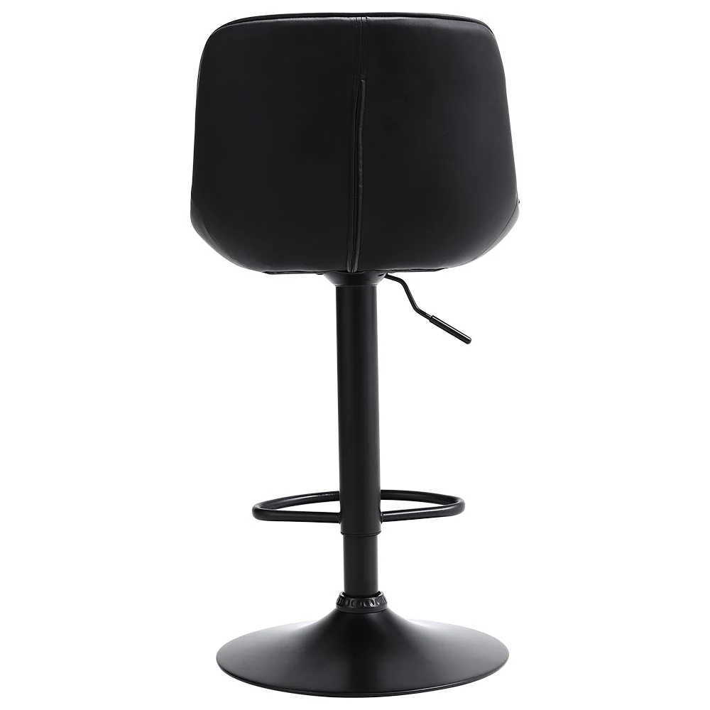 Livingandhome 2 Pcs Faux Leather Height Adjustable Bar Stool - Image 8