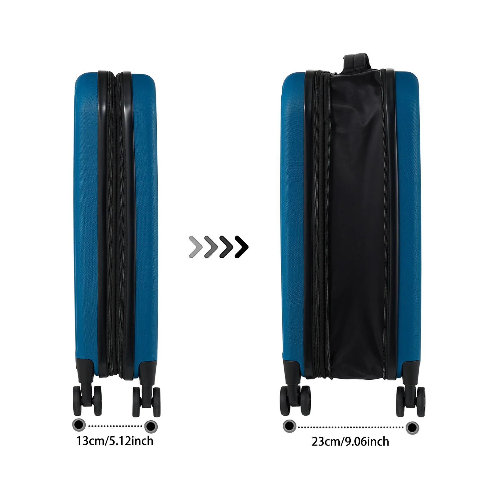 Livingandhome 20" Cabin Expandable Travel Suitcase - Image 4