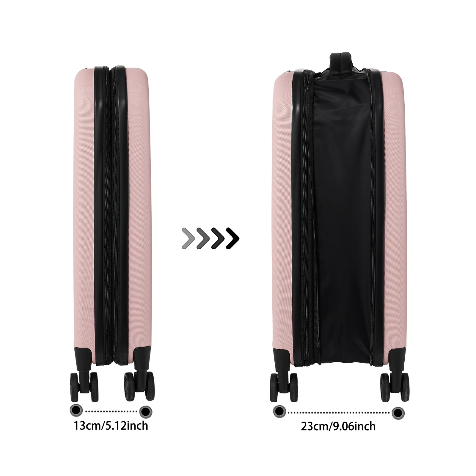 Livingandhome 20-Inch Foldable Travel Suitcase - Image 4