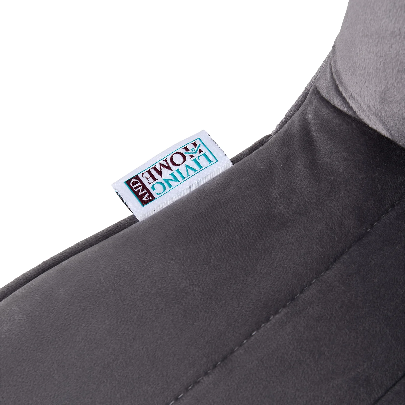 Livingandhome 2PCS Flannel Upholstered Bar Stools - Image 6