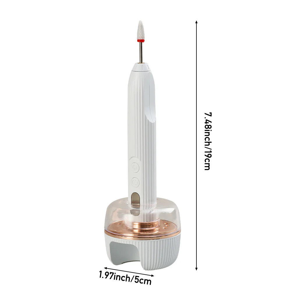Livingandhome 3-In-1 Electric Rechargeable Nail Drill Kit - Image 3