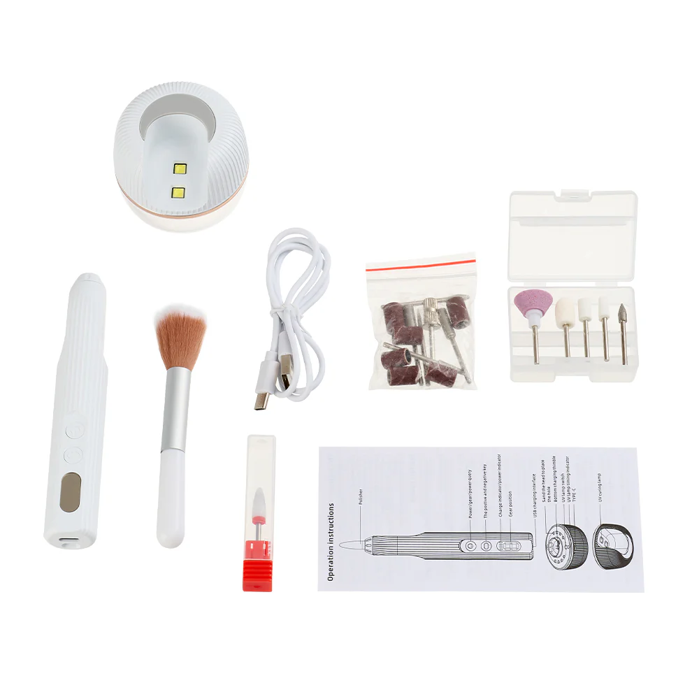 Livingandhome 3-In-1 Electric Rechargeable Nail Drill Kit - Image 8
