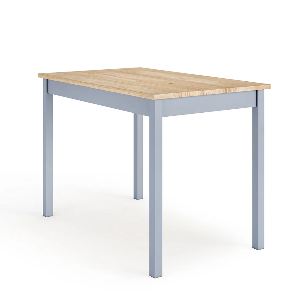 Livingandhome 3 Piece Modern Wood Dining Table and Benches Set - Image 4