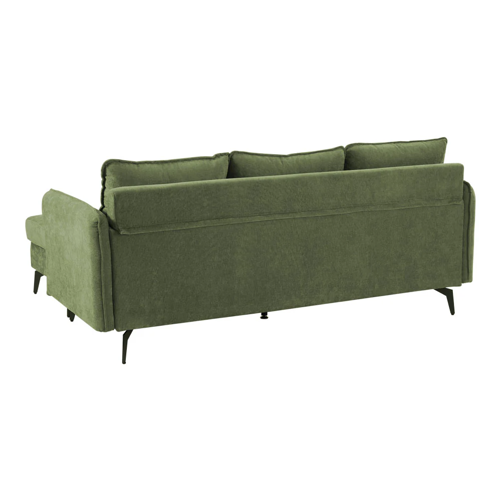 LivingandHome 3-Seater Upholstered Corner Sectional Sofa - Image 4