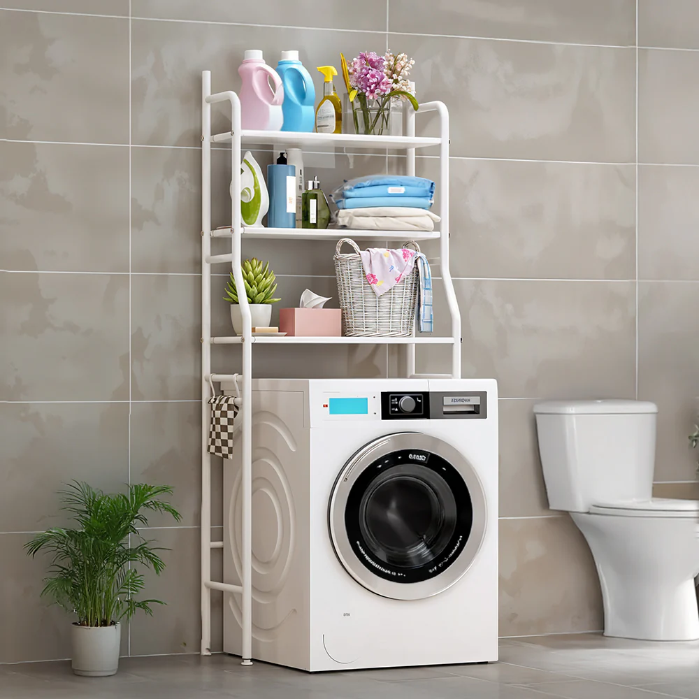 Livingandhome 3 Tiers Metal Bathroom Organizer Over Toilet Storage Shelves