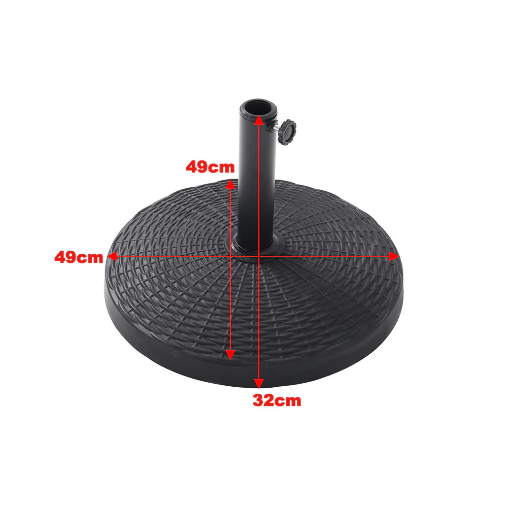 Livingandhome 3M Large Rotating Patio Parasol for Outdoor Sunshade and Rain - Image 25