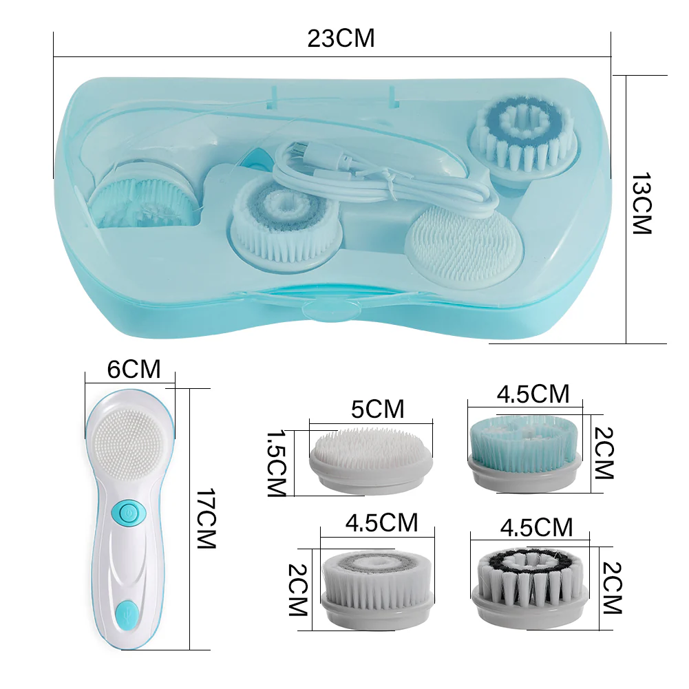 Livingandhome 4 in 1 Electric Facial Cleansing Brush - Image 3