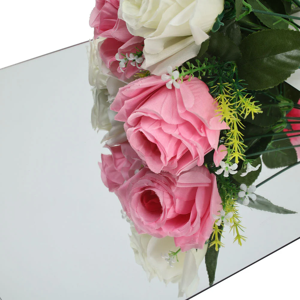 Livingandhome 4pcs Acrylic Adhesive Wall Mirror Tiles - Image 4