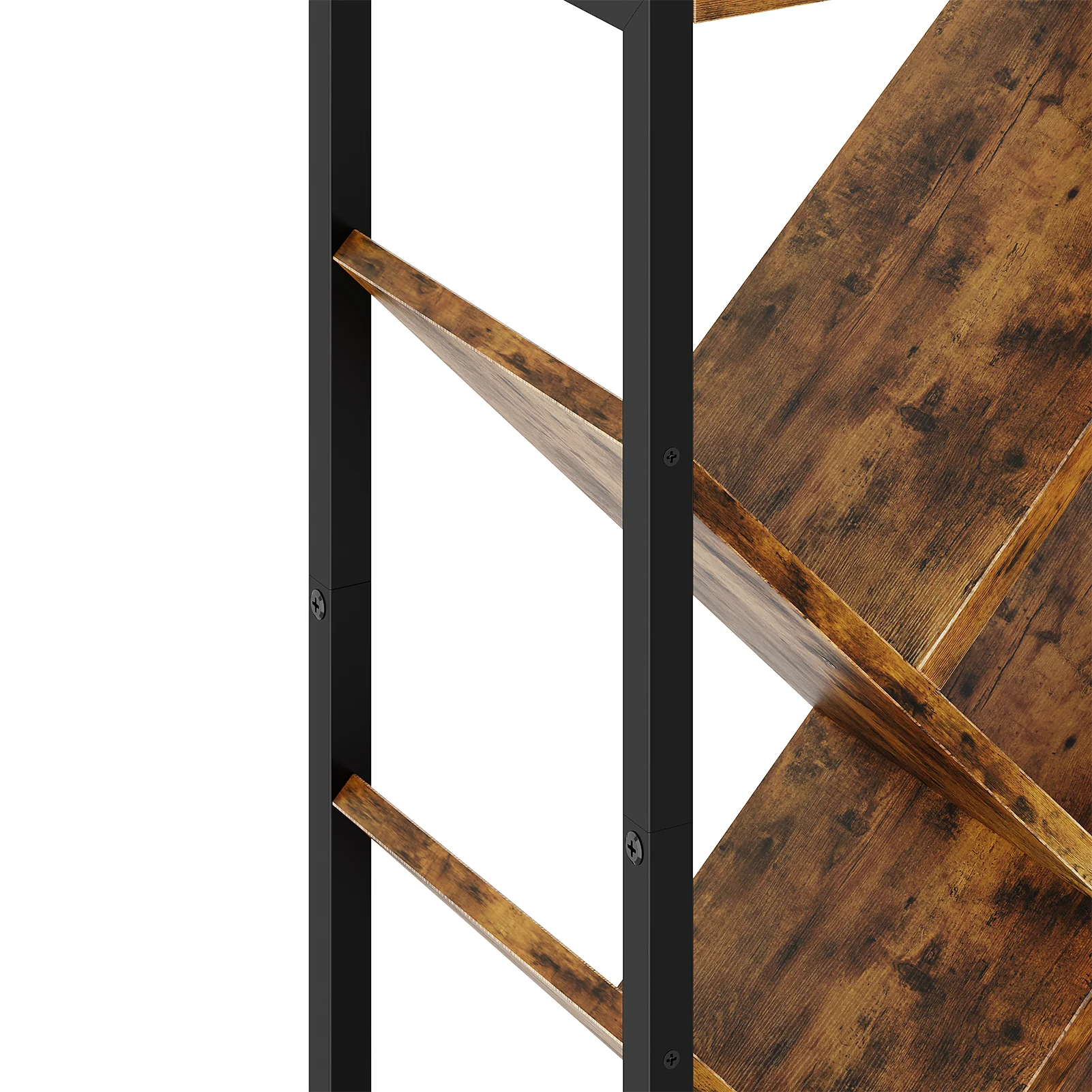 Livingandhome 5-Tier Floor Standing Tree Bookshelf Storage Rack - Image 6