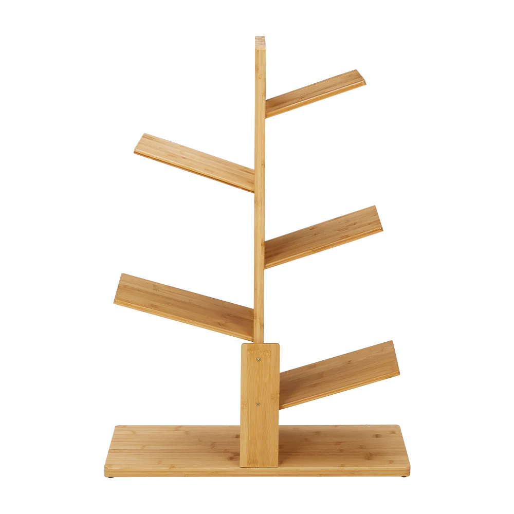 Livingandhome 5-Tier Wooden Tree Bookshelf - Image 3